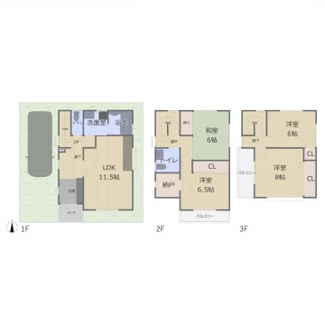 乙訓郡大山崎町大山崎尻江　中古住宅